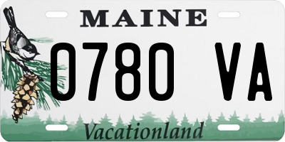 ME license plate 0780VA