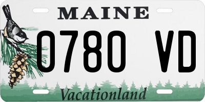 ME license plate 0780VD