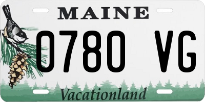 ME license plate 0780VG