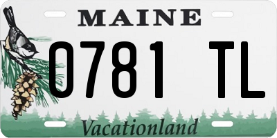 ME license plate 0781TL