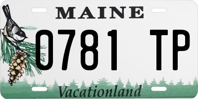 ME license plate 0781TP