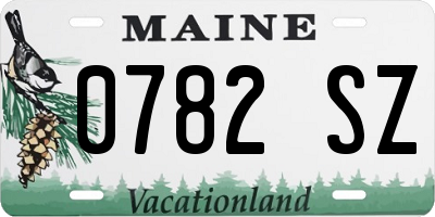 ME license plate 0782SZ