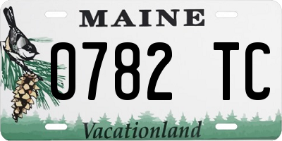 ME license plate 0782TC