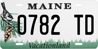 ME license plate 0782TD
