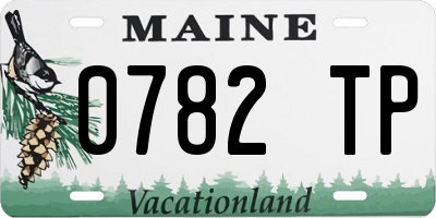 ME license plate 0782TP