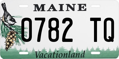 ME license plate 0782TQ