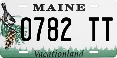 ME license plate 0782TT