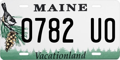 ME license plate 0782UO