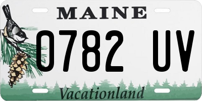 ME license plate 0782UV