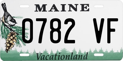 ME license plate 0782VF