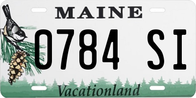 ME license plate 0784SI