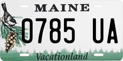 ME license plate 0785UA