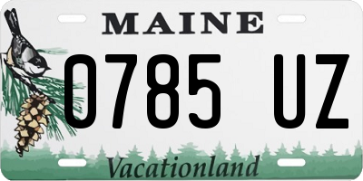 ME license plate 0785UZ