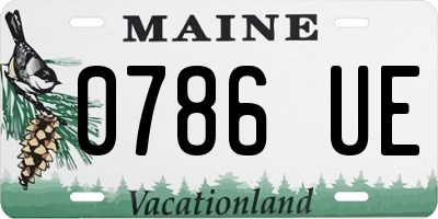 ME license plate 0786UE