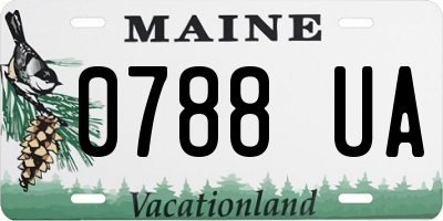 ME license plate 0788UA
