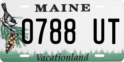 ME license plate 0788UT