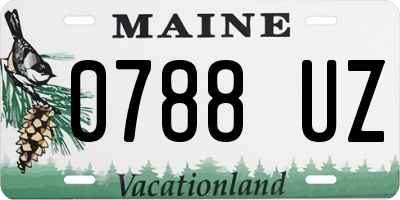 ME license plate 0788UZ