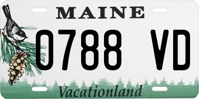 ME license plate 0788VD