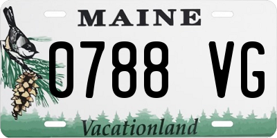 ME license plate 0788VG