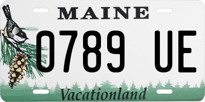 ME license plate 0789UE