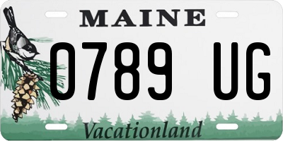 ME license plate 0789UG