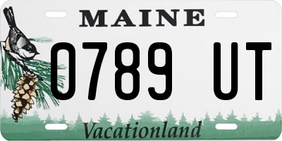 ME license plate 0789UT