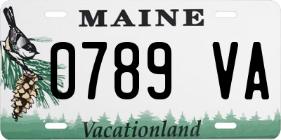 ME license plate 0789VA