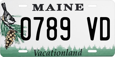 ME license plate 0789VD