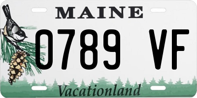 ME license plate 0789VF