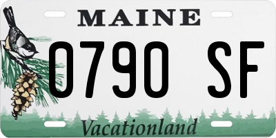ME license plate 0790SF