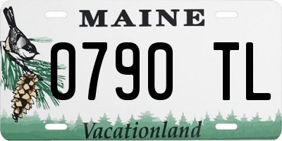 ME license plate 0790TL