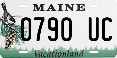 ME license plate 0790UC
