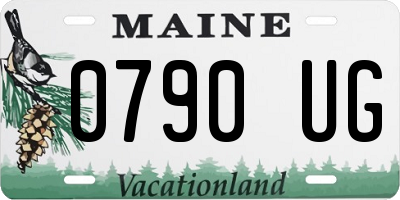 ME license plate 0790UG