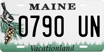 ME license plate 0790UN