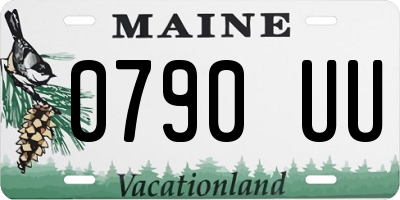 ME license plate 0790UU