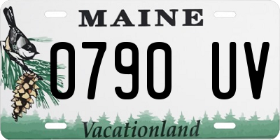 ME license plate 0790UV