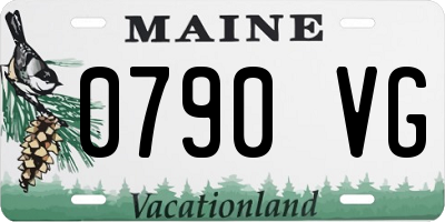 ME license plate 0790VG