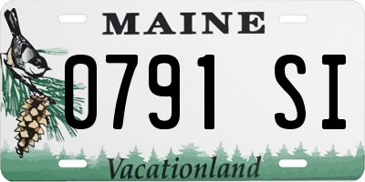 ME license plate 0791SI