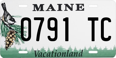 ME license plate 0791TC