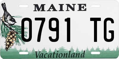ME license plate 0791TG