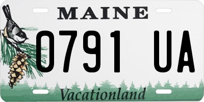 ME license plate 0791UA