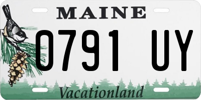 ME license plate 0791UY