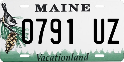 ME license plate 0791UZ