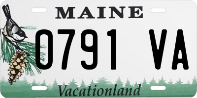 ME license plate 0791VA