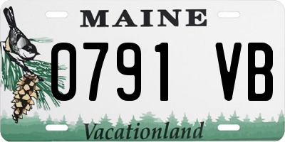 ME license plate 0791VB