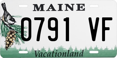ME license plate 0791VF