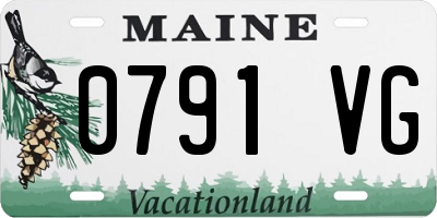 ME license plate 0791VG