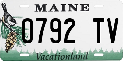 ME license plate 0792TV