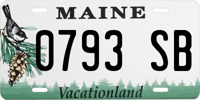 ME license plate 0793SB