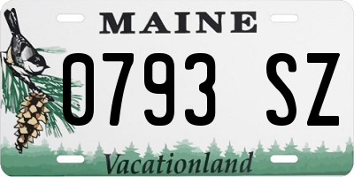 ME license plate 0793SZ